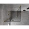 Mexen Mist-F Duo faltbare Duschkabine 120 x 120 cm, transparent, gold - 8A6-120L-120P-50-00