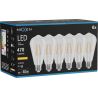 Mexen Vintis 6x LED-Filament-Glühbirne E27, ST64, 4W, Warm - 2200K, 470 lm, klar - L152-E27-0422-00x06
