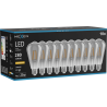Mexen Vintis 10x Filament-LED-Glühbirne E27, ST64, 4W, Warm - 2200K, 300 lm, Rauch - L152-E27-0422-70x10