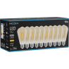 Mexen Vintis 10x LED-Filament-Glühbirne E27, ST64, 4W, Warm - 2700K, 400 lm, amber - L152-E27-0427-50x10