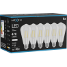 Mexen Vintis 6x LED-Filamentlampe E27, ST64, 4W, Neutral - 4000K, 470 lm, klar - L152-E27-0440-00x06