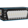 Mexen Vintis 10x LED-Filamentlampe E27, ST64, 4W, Neutral - 4000K, 470 lm, klar - L152-E27-0440-00x10