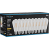Mexen Vintis 10x LED-Filament-Glühbirne E27, ST64, 6W, Warm - 2200K, 720 lm, klar - L152-E27-0622-00x10