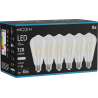 Mexen Vintis 6x LED-Filament-Glühbirne E27, ST64, 6W, Neutral - 4000K, 720 lm, klar - L152-E27-0640-00x06