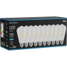 Mexen Vintis 10x LED-Filamentlampe E27, ST64, 6W, Kalt - 6500K, 720 lm, klar - L152-E27-0665-00x10