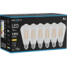 Mexen Vintis 6x LED-Filament-Glühbirne E27, ST64, 8W, Warm - 2700K, 1055 lm, klar - L152-E27-0827-00x06