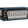 Mexen Vintis 10x LED-Filamentlampe E27, ST64, 8W, Warm - 2700K, 680 lm, Rauchglas - L152-E27-0827-70x10
