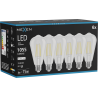 Mexen Vintis 6x LED-Filamentlampe E27, ST64, 8W, Neutral - 4000K, 1055 lm, klar - L152-E27-0840-00x06