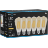 Mexen Vintis 6x LED-Filament-Lampe E27, ST64, 10W, Warm - 2200K, 910 lm, amber - L152-E27-1022-50x06