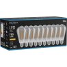 Mexen Vintis 10x LED-Filamentlampe E27, ST64, 10W, Warm - 2200K, 780 lm, Rauch - L152-E27-1022-70x10