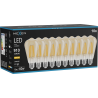 Mexen Vintis 10x LED-Filament-Glühbirne E27, ST64, 10W, Warm - 2700K, 910 lm, amber - L152-E27-1027-50x10