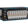 Mexen Vintis 10x LED-Filamentlampe E27, ST64, 10W, Warm - 2700K, 780 lm, Rauch - L152-E27-1027-70x10