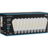 Mexen Vintis 10x LED-Filamentlampe E27, ST64, 10W, Kaltlicht - 6500K, 1320 lm, klar - L152-E27-1040-00x10 - L152-E27-1065-00x10