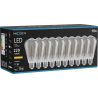 Mexen Vintis 10x Glühbirne Filament Spirale LED E27, ST64, 4W, Warm - 2200K, 220 lm, Rauch - L162-E27-0422-70x10