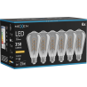 Mexen Vintis 6x LED-Filament-Spirallampe E27, ST64, 6W, warm - 2200K, 350 lm, Rauch - L162-E27-0622-70x06