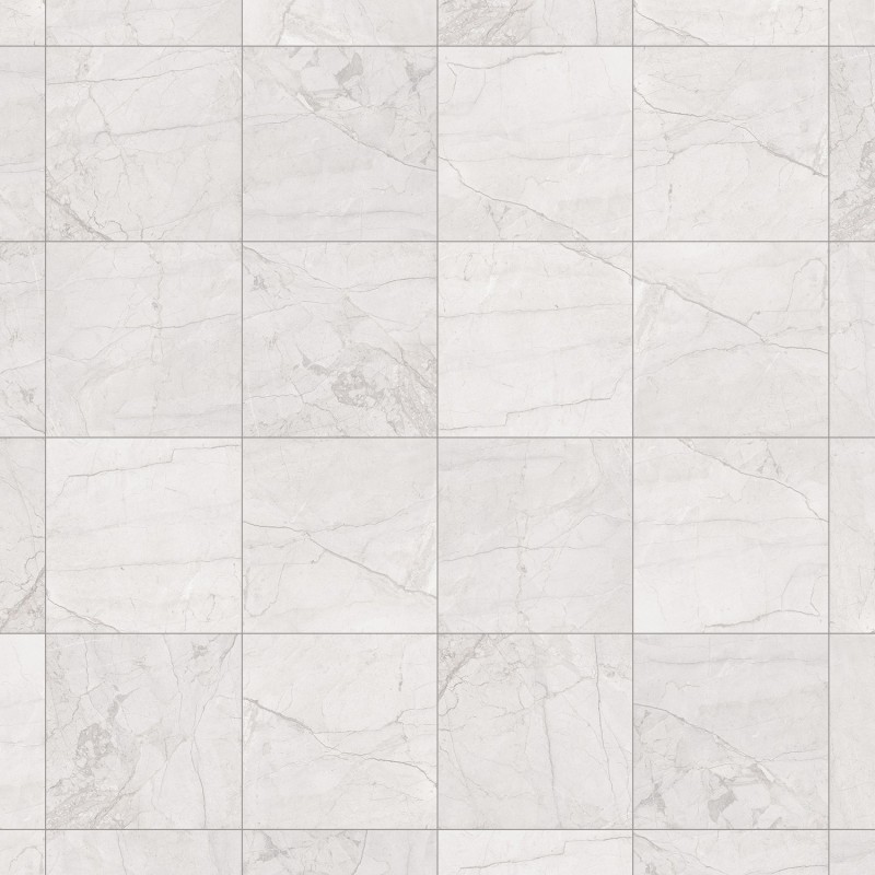 Mexen Morella Bianco glasiertes Feinsteinzeug rekt. G1, Wand- und Bodenfliese 60 x 60 cm, Carving - TL412-060-060-00