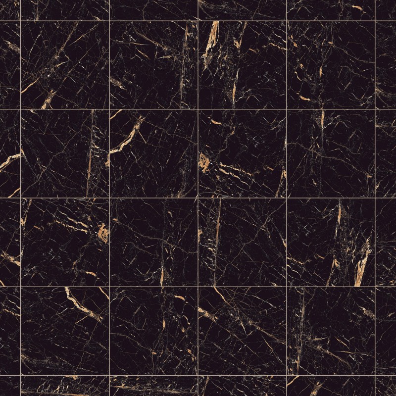 Mexen Python Gold glasiertes Feinsteinzeug rektifiziert G1, Boden- und Wandfliese 60 x 60 cm, Hochglanz - TL212-060-060-00