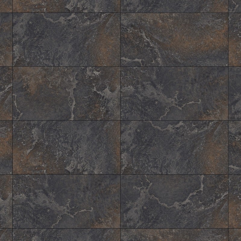 Mexen Blaze Nero glasierte Feinsteinzeugfliese rekt. G1, Boden- und Wandfliese 120 x 60 cm, Carving - TL420-120-060-01