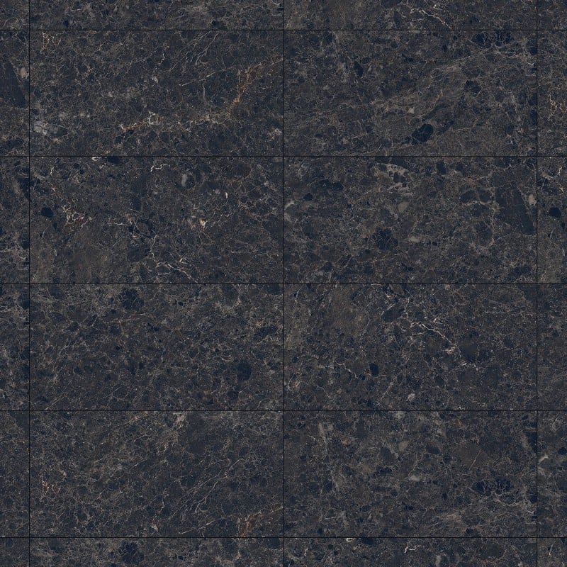 Mexen Slik Emperador Black glasiertes Feinsteinzeug rek. G1, Boden- und Wandfliese 120 x 60 cm, Hochglanz - TL207-120-060-01