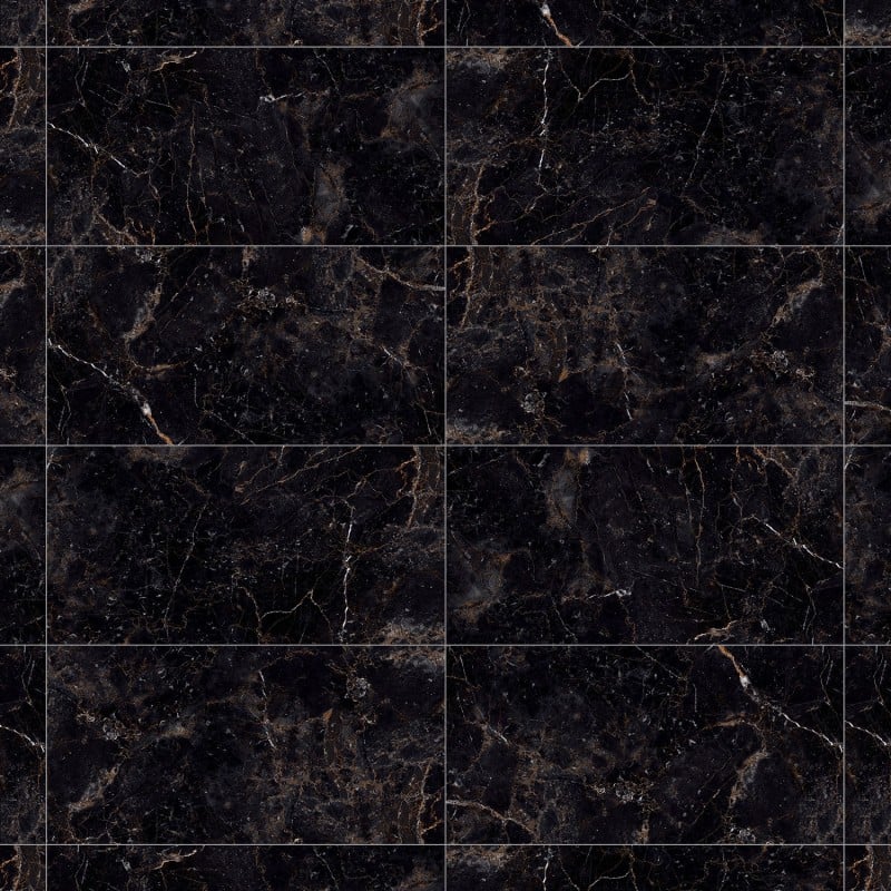 Mexen Champion Black schwarz glasierte rekt. G1, Boden-Wand-Fliese 120 x 60 cm, Hochglanz - TL202-120-060-00