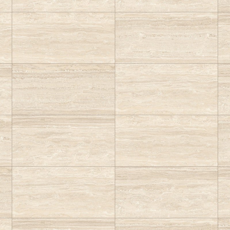 Mexen Neo Travertino Matte glasierte rektifizierte Feinsteinzeugfliese G1, Boden- und Wandfliese 120 x 60 cm - TL302-120-060-02