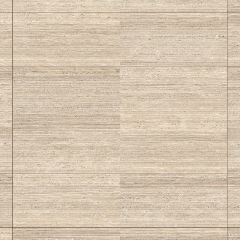 Mexen Neo Travertino Liner Natur glasiertes Feinsteinzeug rekt. G1, Boden-Wand-Fliese 120 x 60 cm, matt - TL302-120-060-05
