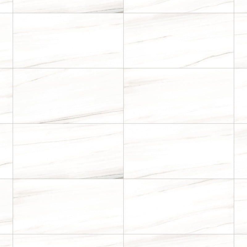 Mexen Lasa Weiß glasierte Feinsteinzeug rekt. G1, Boden- und Wandfliese 120 x 60 cm, Glanz - TL103-120-060-00