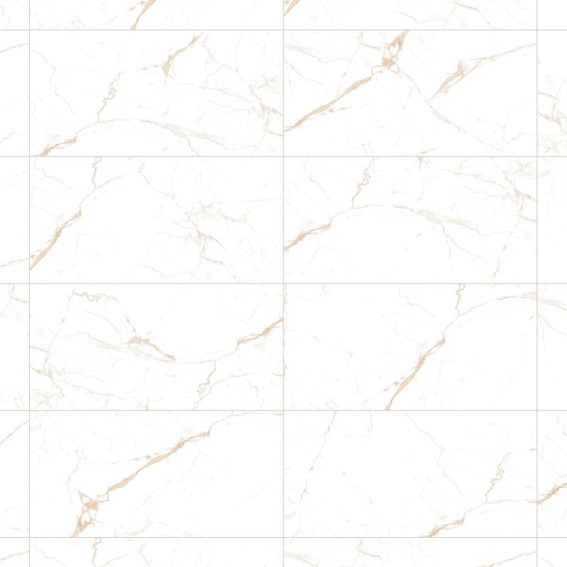 Mexen Noor Satnario Gold glasiertes Feinsteinzeug rekt. G1, Boden- und Wandfliese 120 x 60 cm, glänzend - TL105-120-060-01