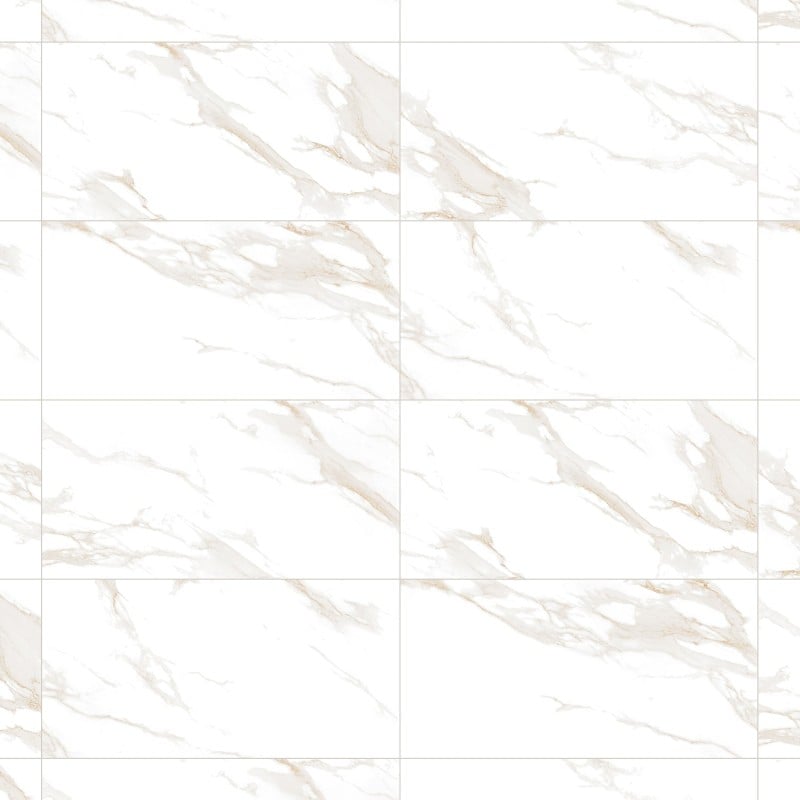 Mexen Luton Gold glasierte Rektifikatsfliese G1, Boden- und Wandfliese 120 x 60 cm, Glanz - TL113-120-060-01