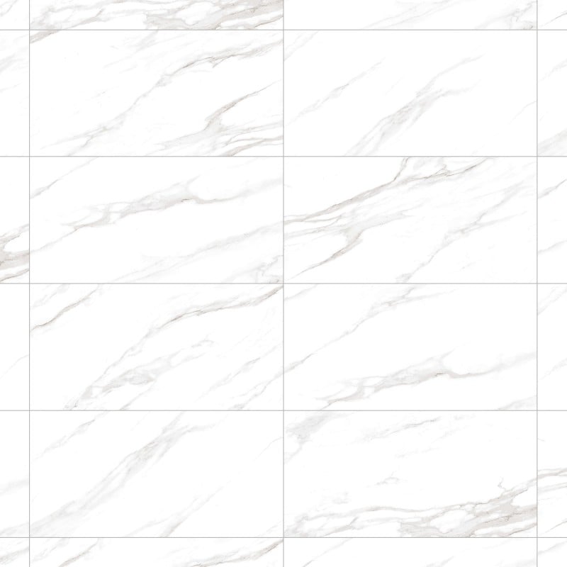 Mexen Belinda Grey Glasierte Feinsteinzeug rek. G1, Boden- und Wandfliese 120 x 60 cm, Glanz - TL132-120-060-01