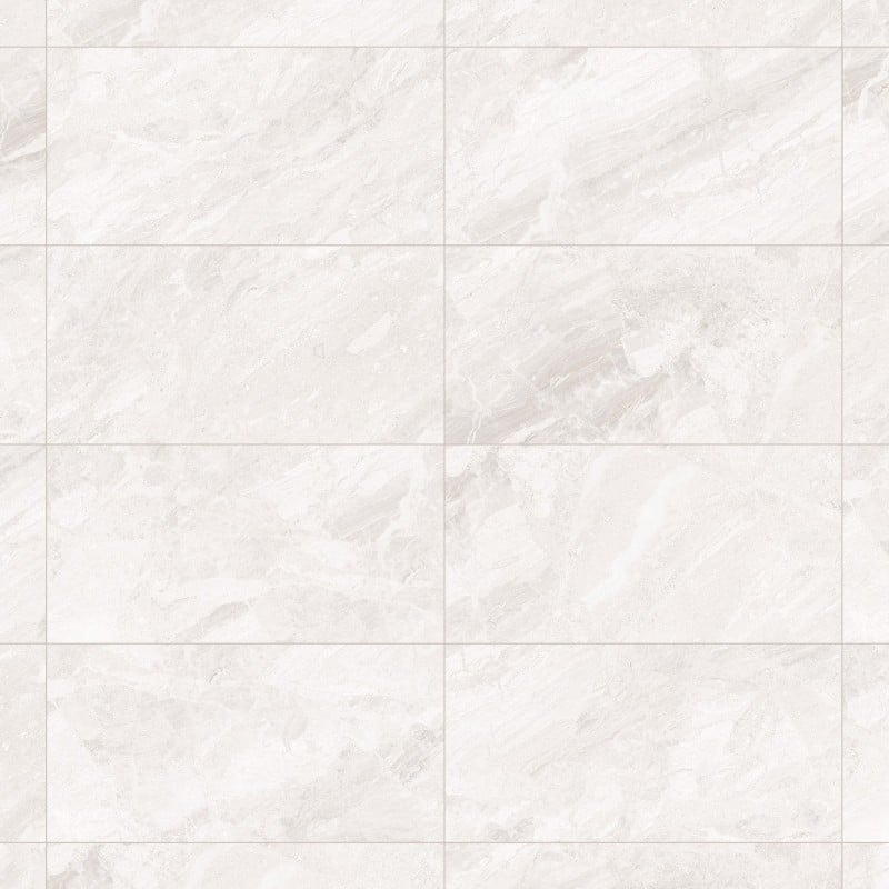 Mexen Reno Bianco glasiertes Feinsteinzeug rekt. G1, Boden- und Wandfliese 120 x 60 cm, glänzend - TL133-120-060-00