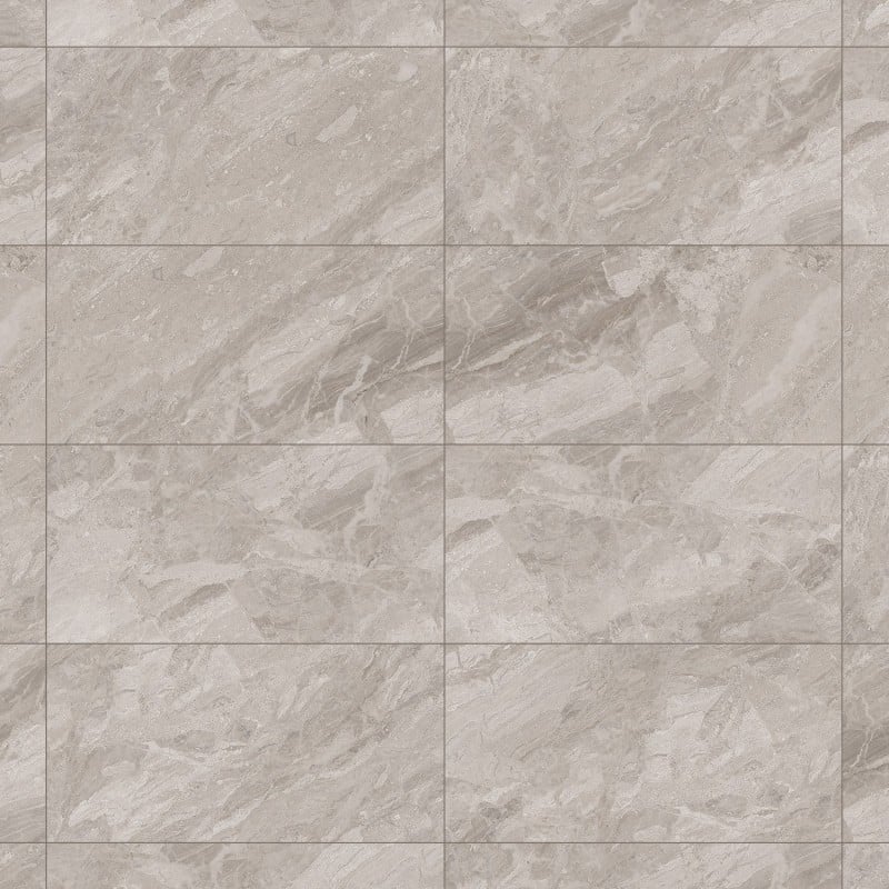 Mexen Reno Grey glasiertes Feinsteinzeug rek. G1, Boden- und Wandfliese 120 x 60 cm, glänzend - TL133-120-060-02