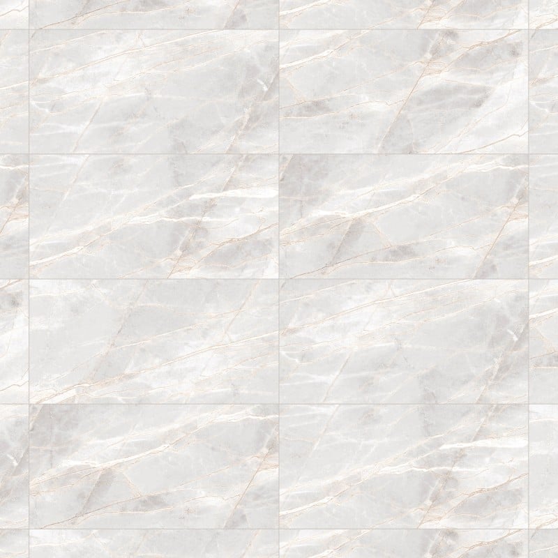 Mexen Cressida Weiß glasiertes Feinsteinzeug rekt. G1, Boden- und Wandfliese 120 x 60 cm, glänzend - TL135-120-060-01