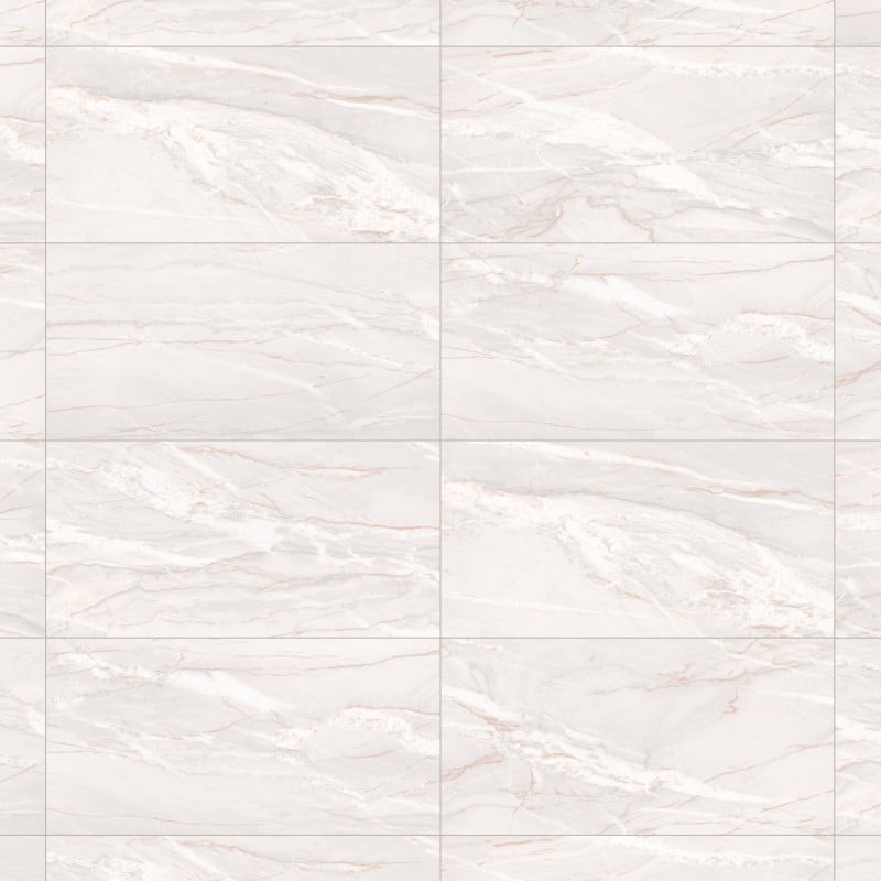Mexen Resh Bianco glasiertes Feinsteinzeug rekt. G1, Boden- und Wandfliese 120 x 60 cm, Glanz - TL143-120-060-00
