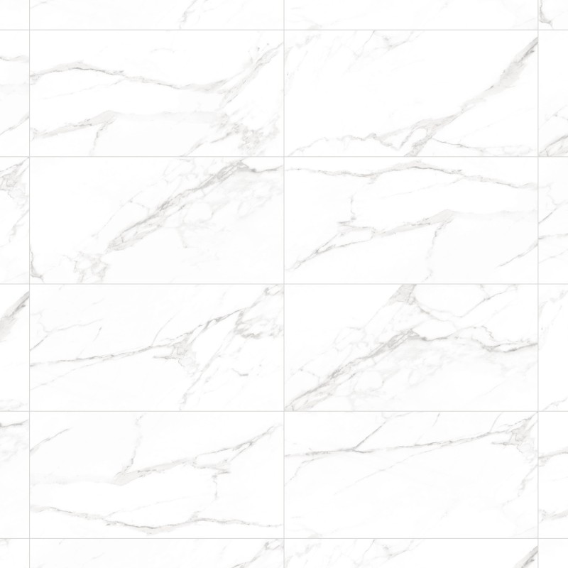 Mexen Agata Grau glasiertes Feinsteinzeug rek. G1, Boden- und Wandfliese 120 x 60 cm, glänzend - TL144-120-060-01