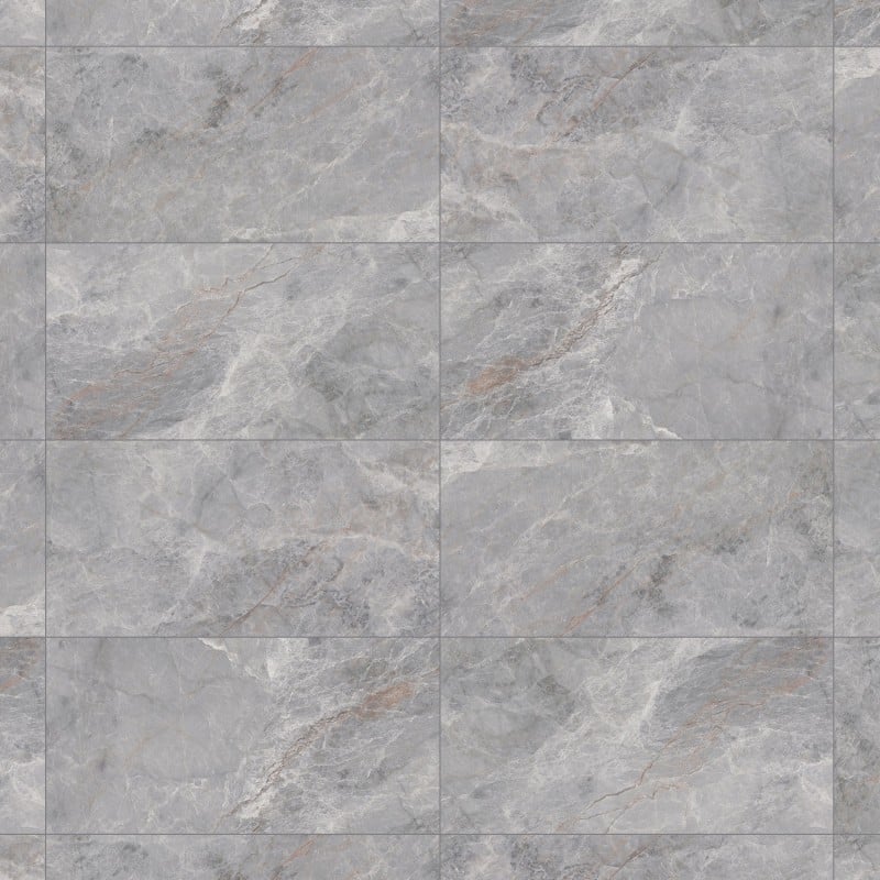 Mexen Tens Grau glasierte Rekt. G1, Boden- und Wandfliese 120 x 60 cm, Glanz - TL148-120-060-01
