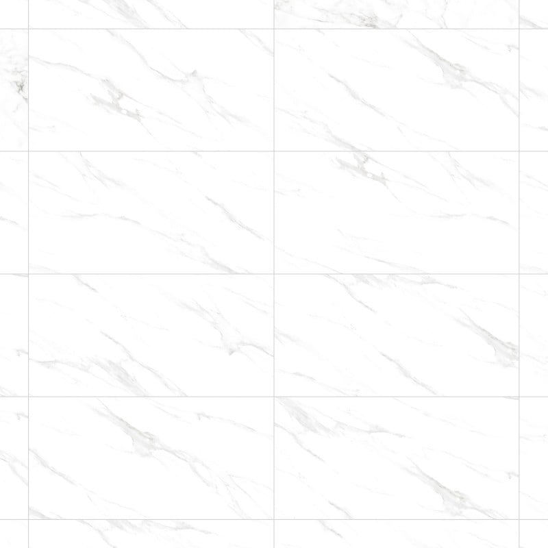 Mexen Bliss Weiß glasiertes Feinsteinzeug rek. G1, Boden- und Wandfliese 120 x 60 cm, glänzend - TL149-120-060-00
