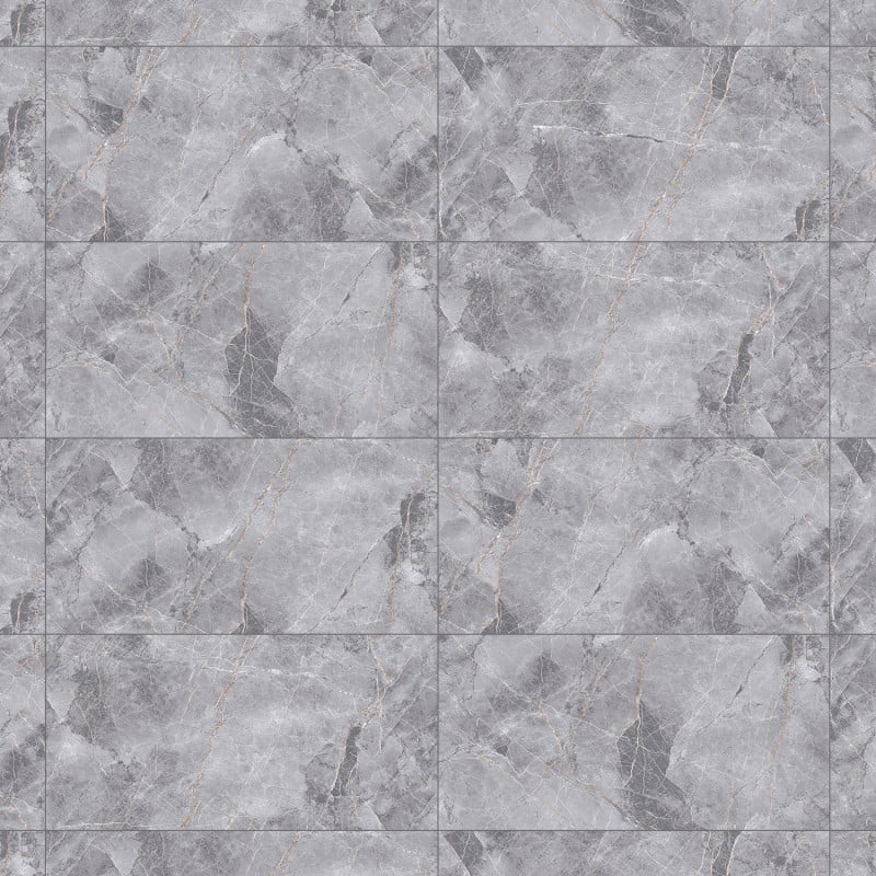Mexen Eternity Grauer glasierter Feinsteinzeug rekt. G1, Boden-Wandfliese 120 x 60 cm, Glanz - TL112-120-060-01