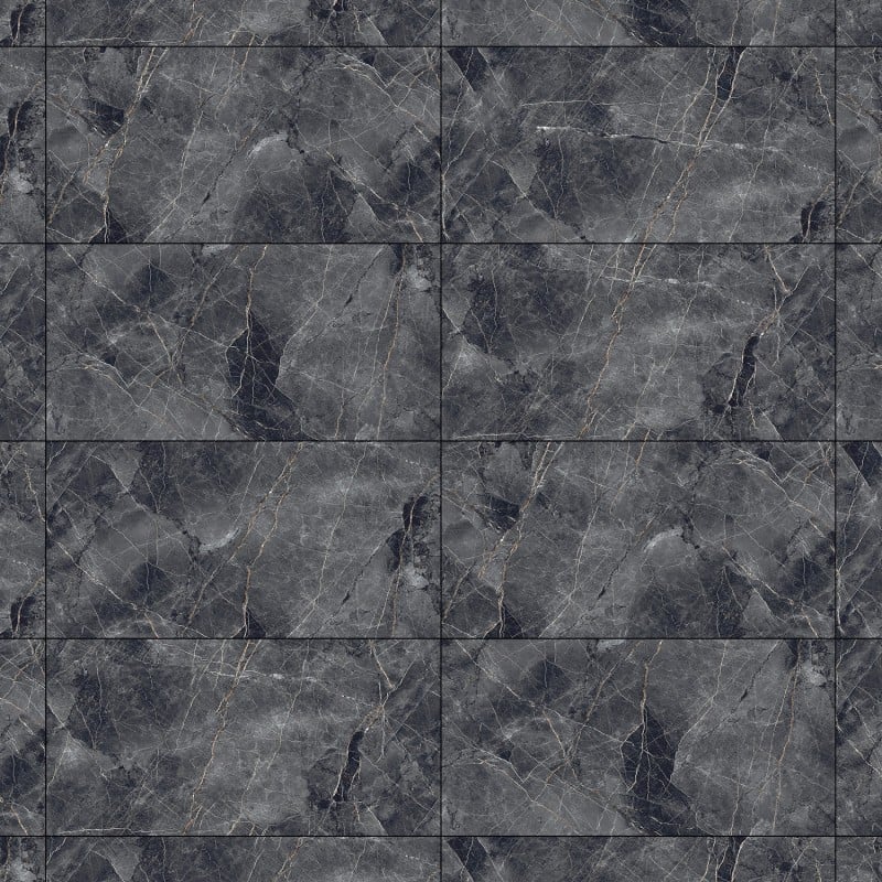 Mexen Eternity Nero glasiertes Feinsteinzeug rekt. G1, Boden- und Wandfliese 120 x 60 cm, glänzend - TL112-120-060-02