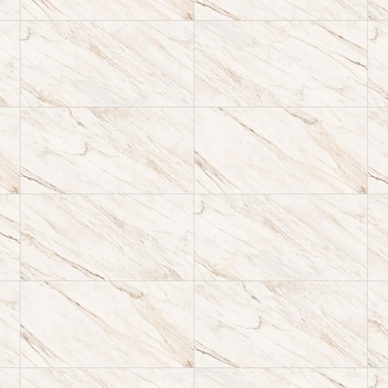 Mexen Angelo White glasiertes rekt. Feinsteinzeug G1, Boden- und Wandfliese 120 x 60 cm, glänzend - TL156-120-060-00