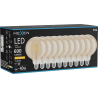 Mexen Vintis 10x LED-Filamentlampe E27, G125, 6W, Warm - 2200K, 600 lm, Amber - L158-E27-0622-50x10