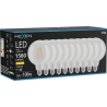 Mexen Vintis 10x LED-Filamentlampe E27, G125, 12W, Warm - 2700K, 1560 lm, klar - L158-E27-1227-00x10