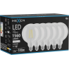 Mexen Vintis 6x Filament LED-Glühbirne E27, G125, 12W, Neutral - 4000K, 1560 lm, klar - L158-E27-1240-00x06