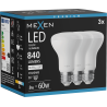 Mexen Nova 3x LED-Glühbirne E27, R63, 8W, Neutral - 4000K, 840 lm - L104-E27-0840-01x03
