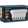 Mexen Nova 6x LED-Glühbirne E27, R63, 10W, Neutral - 4000K, 1055 lm - L104-E27-1040-01x06