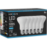 Mexen Nova 6x LED-Lampe E27, R63, 10W, Kalt - 6500K, 1055 lm - L104-E27-1065-01x06