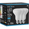 Mexen Nova 3x LED-Glühlampe E27, R80, 15W, Kaltweiß - 6500K, 1575 lm - L105-E27-1565-01x03