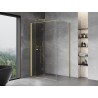 Mexen Mist-F klappbare Duschkabine links 80 x 120 cm, transparent, gebürstetes Gold - 8A6T-080-120-55-00-L