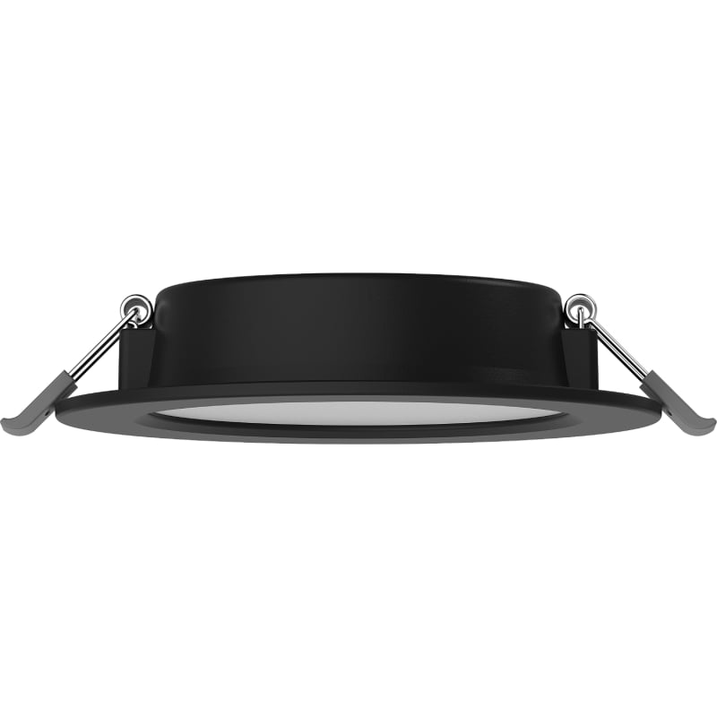 Mexen LDRR Deckeneinbaupanel LED Downlight eingelassen Ø 12 cm, 6W, Neutral - 4000K, 390 lm, schwarz - L210-012-0640-70