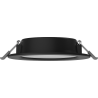 Mexen LDRR Deckeneinbaupanel LED Downlight eingelassen Ø 12 cm, 6W, Neutral - 4000K, 390 lm, schwarz - L210-012-0640-70